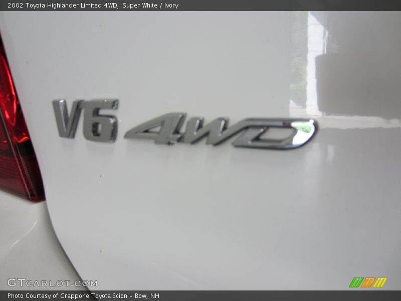 Super White / Ivory 2002 Toyota Highlander Limited 4WD