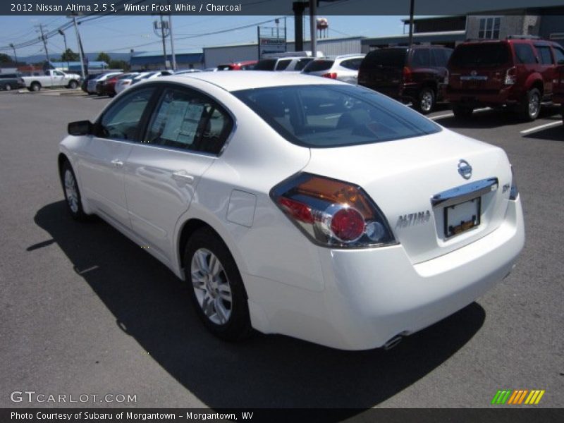 Winter Frost White / Charcoal 2012 Nissan Altima 2.5 S