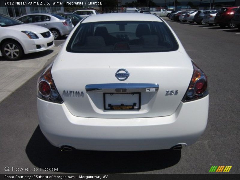 Winter Frost White / Charcoal 2012 Nissan Altima 2.5 S