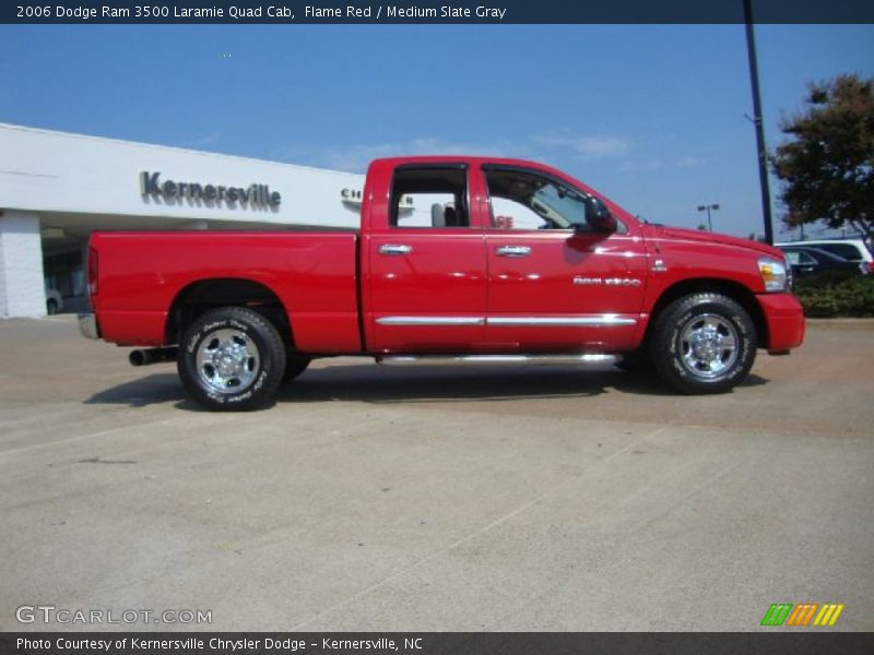 Flame Red / Medium Slate Gray 2006 Dodge Ram 3500 Laramie Quad Cab