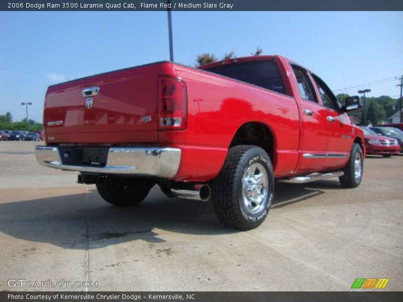 Flame Red / Medium Slate Gray 2006 Dodge Ram 3500 Laramie Quad Cab