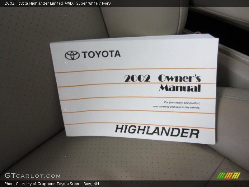 Super White / Ivory 2002 Toyota Highlander Limited 4WD