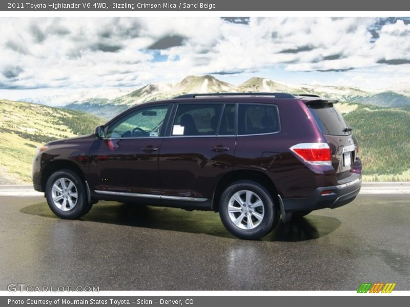 Sizzling Crimson Mica / Sand Beige 2011 Toyota Highlander V6 4WD