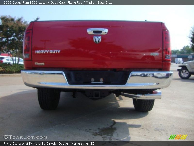 Flame Red / Medium Slate Gray 2006 Dodge Ram 3500 Laramie Quad Cab