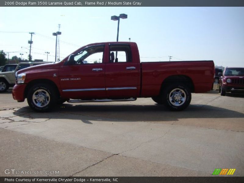Flame Red / Medium Slate Gray 2006 Dodge Ram 3500 Laramie Quad Cab