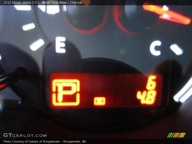 Winter Frost White / Charcoal 2012 Nissan Altima 2.5 S