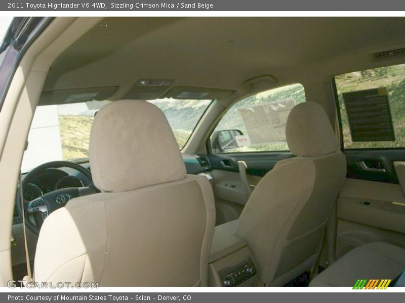 Sizzling Crimson Mica / Sand Beige 2011 Toyota Highlander V6 4WD