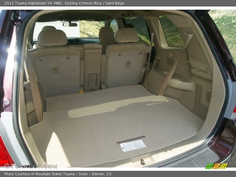 Sizzling Crimson Mica / Sand Beige 2011 Toyota Highlander V6 4WD