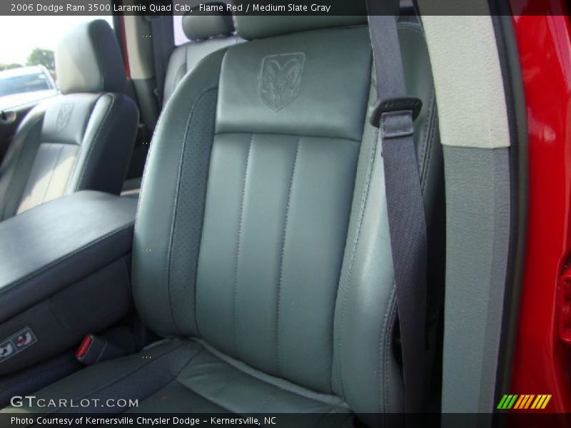Flame Red / Medium Slate Gray 2006 Dodge Ram 3500 Laramie Quad Cab