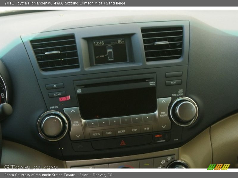 Sizzling Crimson Mica / Sand Beige 2011 Toyota Highlander V6 4WD