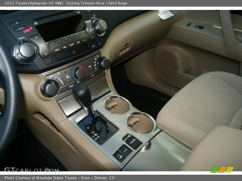 Sizzling Crimson Mica / Sand Beige 2011 Toyota Highlander V6 4WD