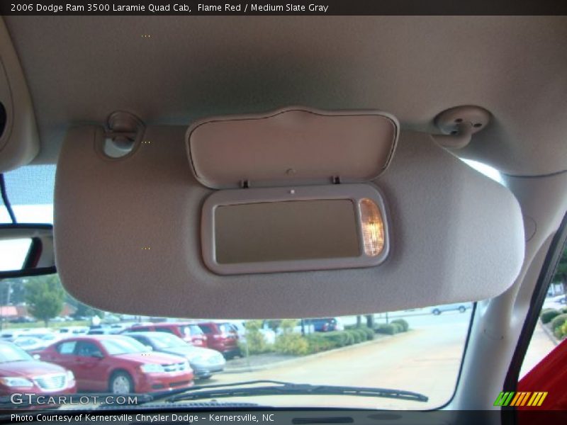 Flame Red / Medium Slate Gray 2006 Dodge Ram 3500 Laramie Quad Cab