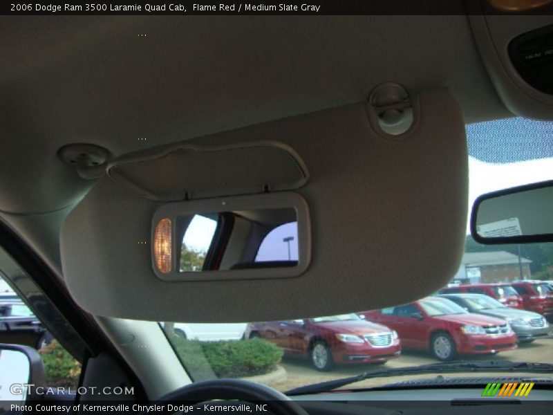 Flame Red / Medium Slate Gray 2006 Dodge Ram 3500 Laramie Quad Cab