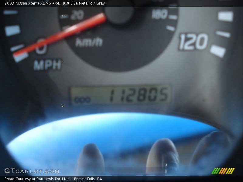 Just Blue Metallic / Gray 2003 Nissan Xterra XE V6 4x4