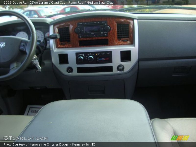Flame Red / Medium Slate Gray 2006 Dodge Ram 3500 Laramie Quad Cab