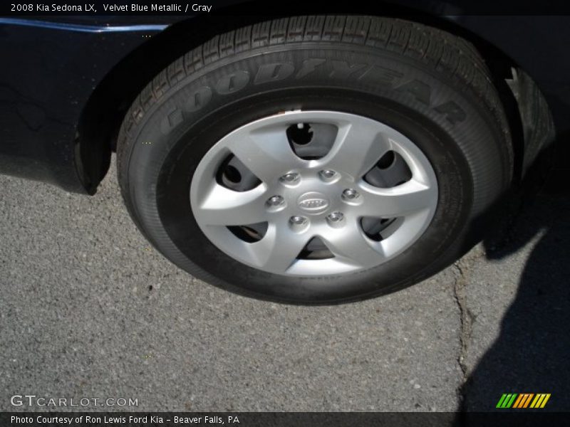 Velvet Blue Metallic / Gray 2008 Kia Sedona LX