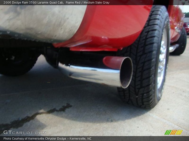 Flame Red / Medium Slate Gray 2006 Dodge Ram 3500 Laramie Quad Cab