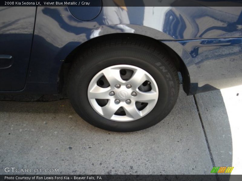 Velvet Blue Metallic / Gray 2008 Kia Sedona LX