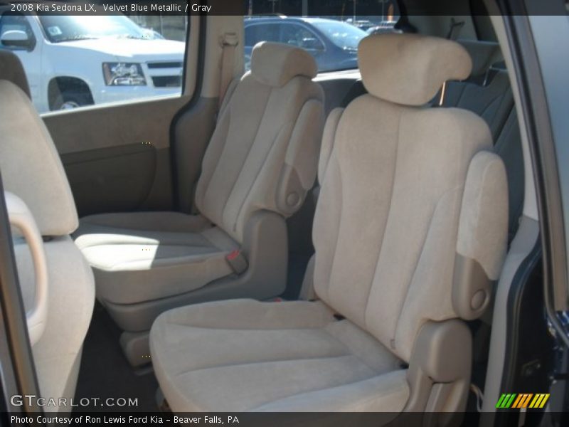 Velvet Blue Metallic / Gray 2008 Kia Sedona LX