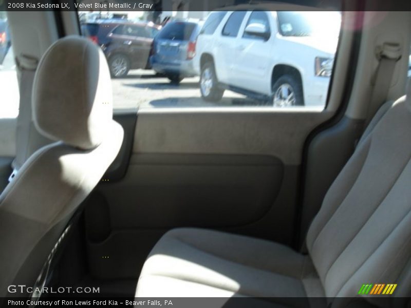 Velvet Blue Metallic / Gray 2008 Kia Sedona LX