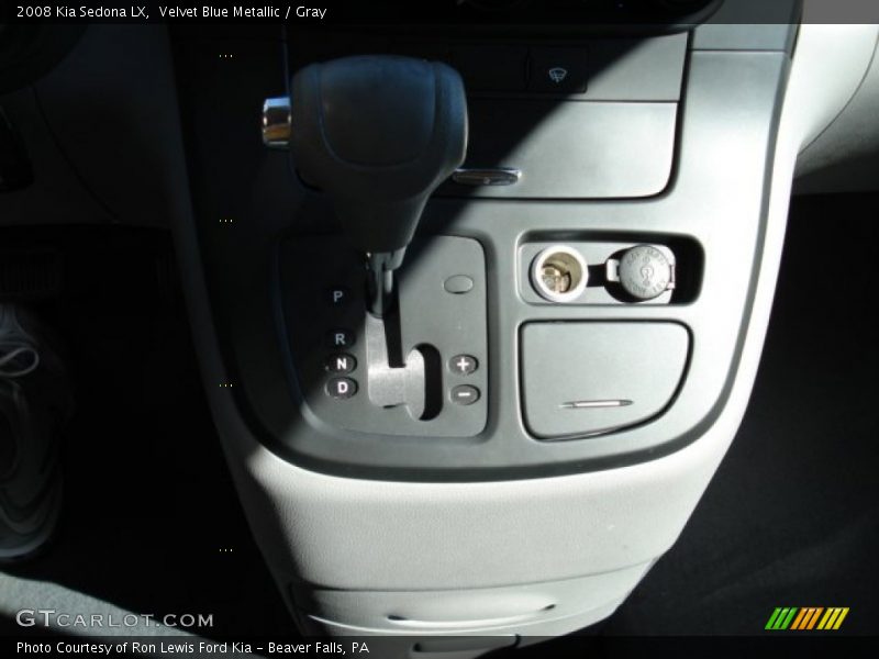 Velvet Blue Metallic / Gray 2008 Kia Sedona LX