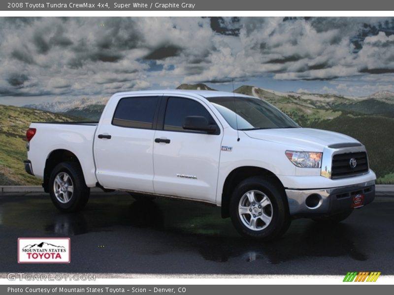 Super White / Graphite Gray 2008 Toyota Tundra CrewMax 4x4