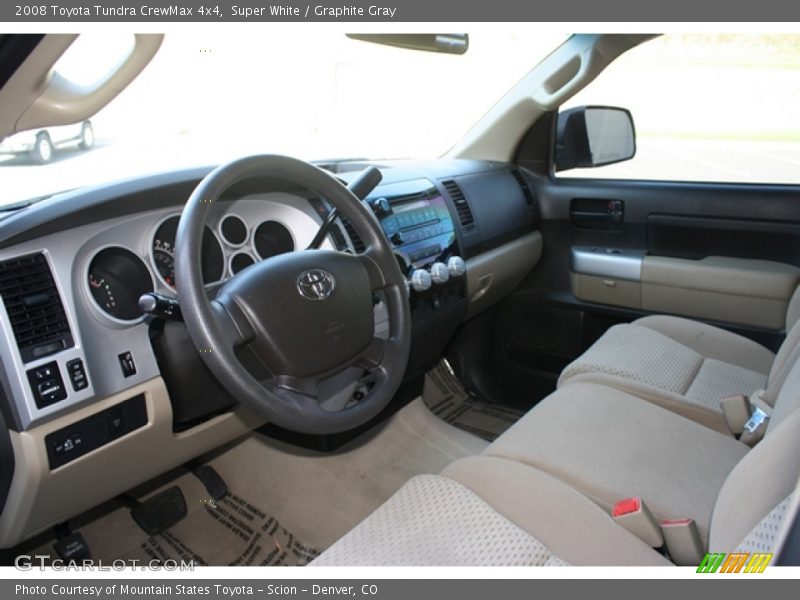 Super White / Graphite Gray 2008 Toyota Tundra CrewMax 4x4