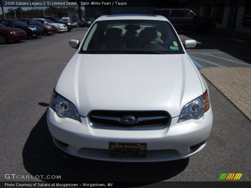 Satin White Pearl / Taupe 2006 Subaru Legacy 2.5i Limited Sedan