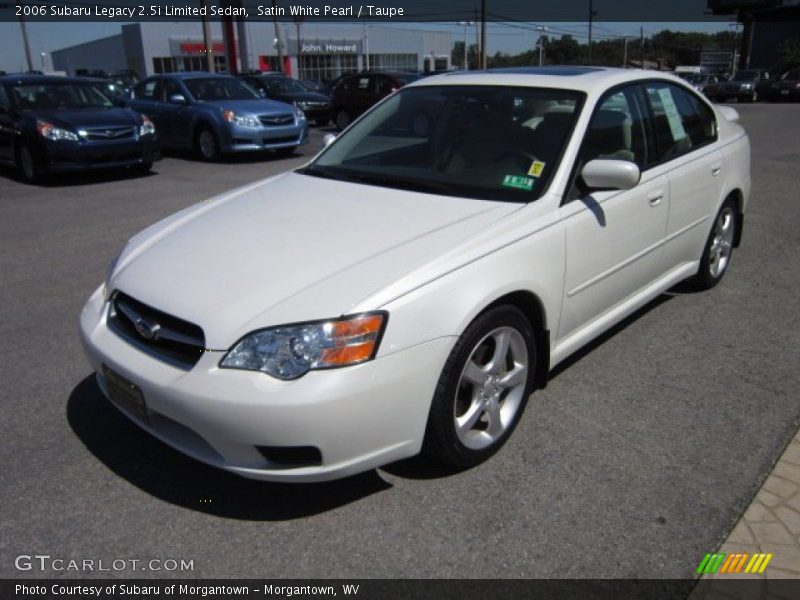 Satin White Pearl / Taupe 2006 Subaru Legacy 2.5i Limited Sedan