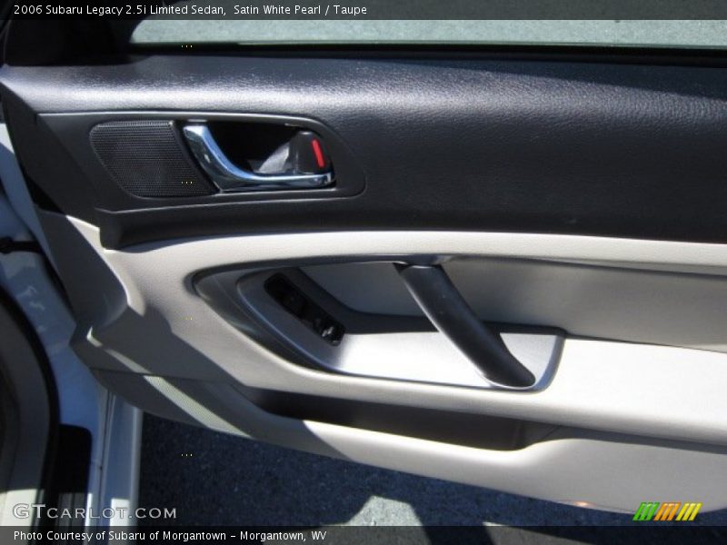 Satin White Pearl / Taupe 2006 Subaru Legacy 2.5i Limited Sedan