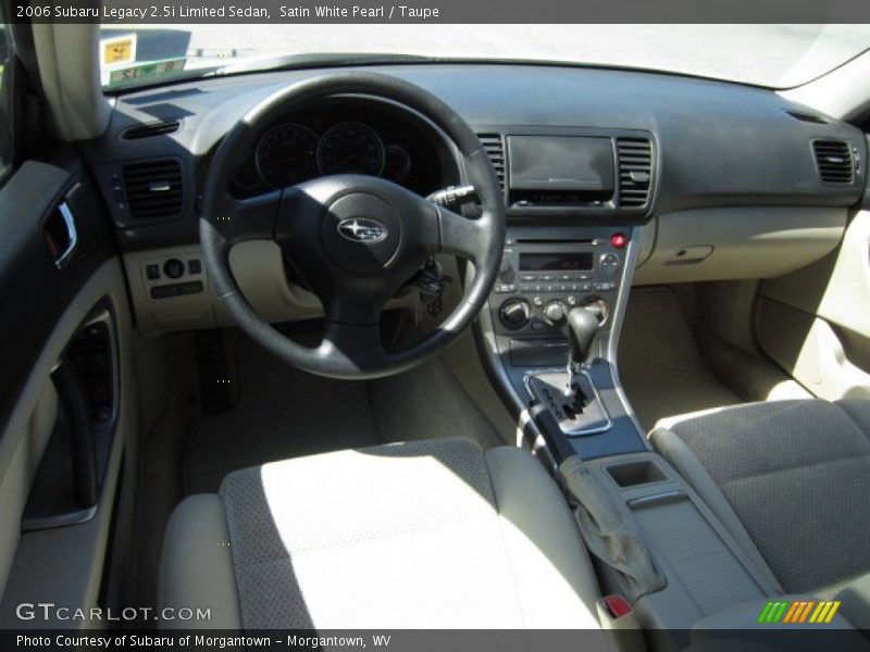 Satin White Pearl / Taupe 2006 Subaru Legacy 2.5i Limited Sedan
