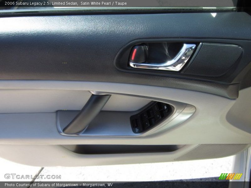 Satin White Pearl / Taupe 2006 Subaru Legacy 2.5i Limited Sedan