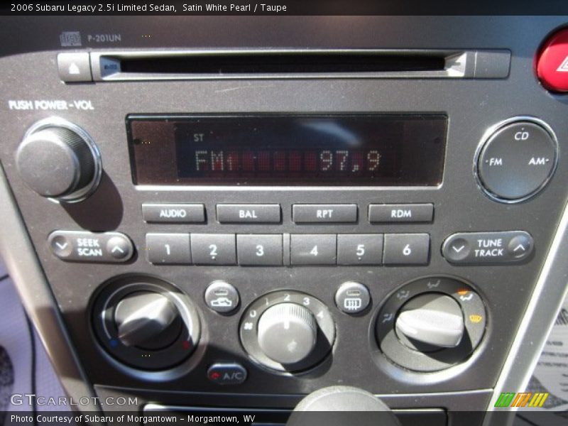 Satin White Pearl / Taupe 2006 Subaru Legacy 2.5i Limited Sedan