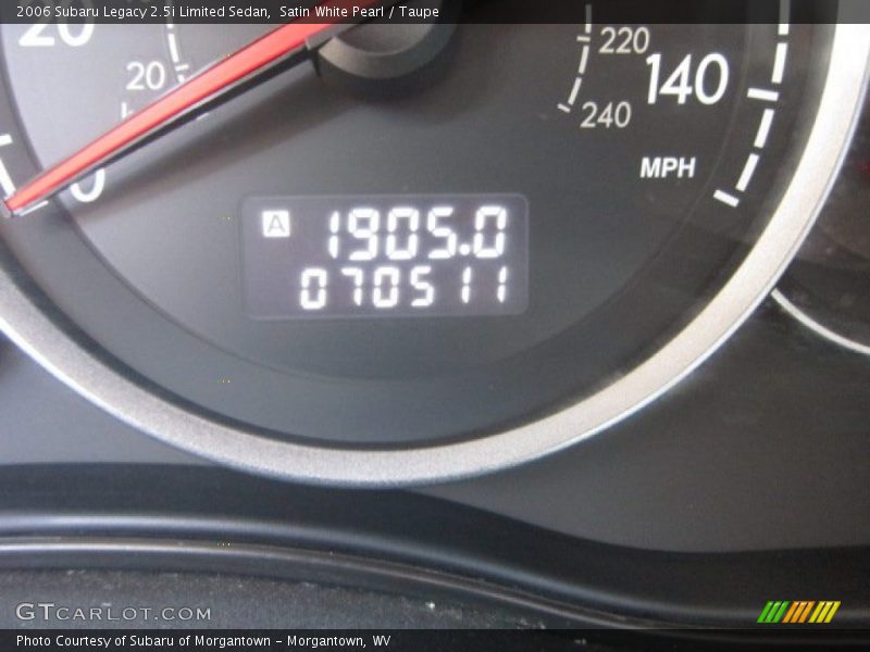 Satin White Pearl / Taupe 2006 Subaru Legacy 2.5i Limited Sedan