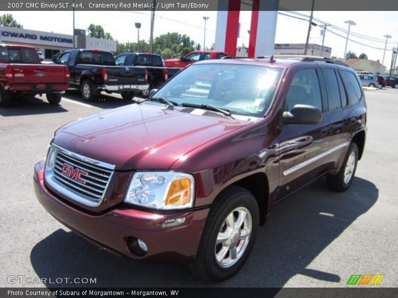 Cranberry Red Metallic / Light Tan/Ebony 2007 GMC Envoy SLT 4x4