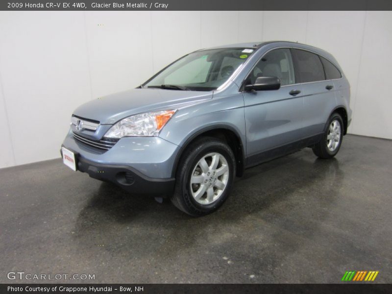 Glacier Blue Metallic / Gray 2009 Honda CR-V EX 4WD