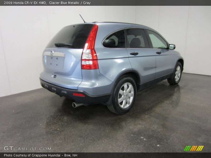 Glacier Blue Metallic / Gray 2009 Honda CR-V EX 4WD