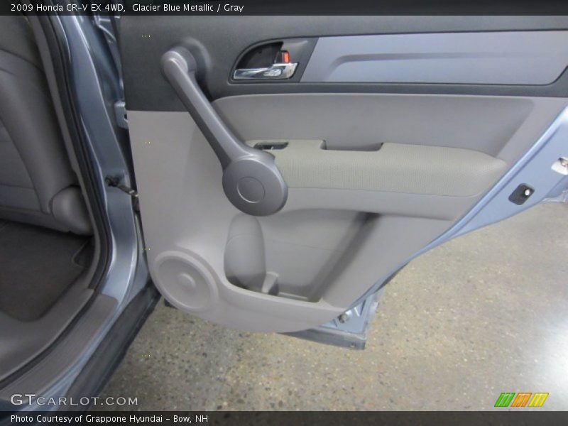 Glacier Blue Metallic / Gray 2009 Honda CR-V EX 4WD