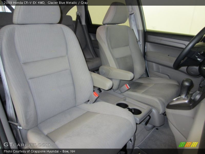 Glacier Blue Metallic / Gray 2009 Honda CR-V EX 4WD