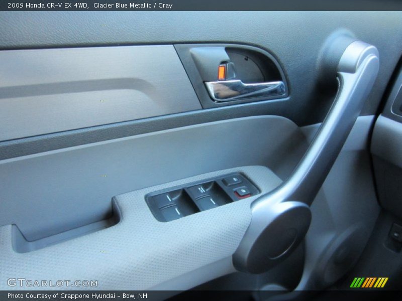 Glacier Blue Metallic / Gray 2009 Honda CR-V EX 4WD