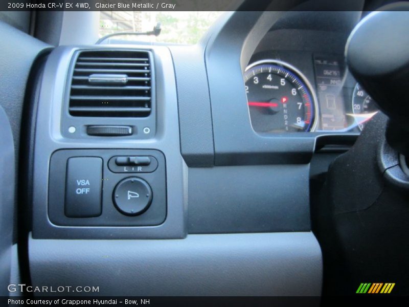 Glacier Blue Metallic / Gray 2009 Honda CR-V EX 4WD