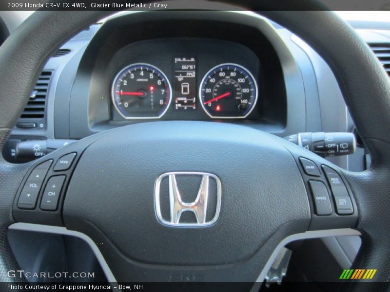 Glacier Blue Metallic / Gray 2009 Honda CR-V EX 4WD