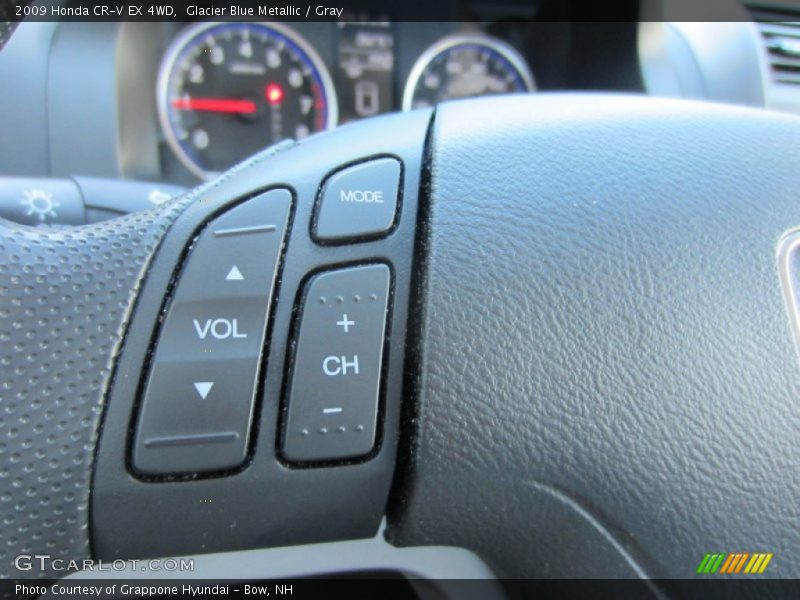 Glacier Blue Metallic / Gray 2009 Honda CR-V EX 4WD