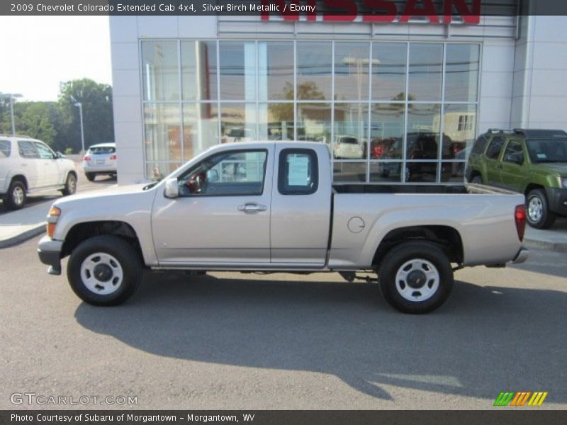 Silver Birch Metallic / Ebony 2009 Chevrolet Colorado Extended Cab 4x4