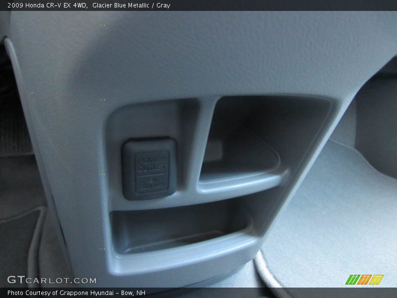 Glacier Blue Metallic / Gray 2009 Honda CR-V EX 4WD
