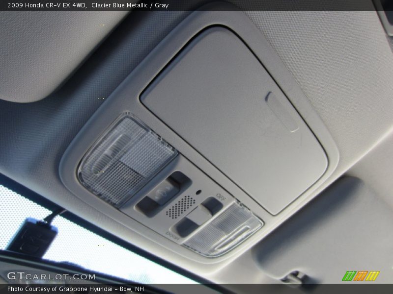 Glacier Blue Metallic / Gray 2009 Honda CR-V EX 4WD