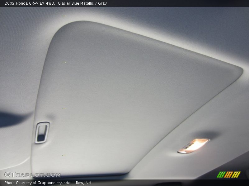 Glacier Blue Metallic / Gray 2009 Honda CR-V EX 4WD