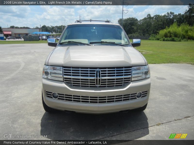 Light French Silk Metallic / Camel/Sand Piping 2008 Lincoln Navigator L Elite