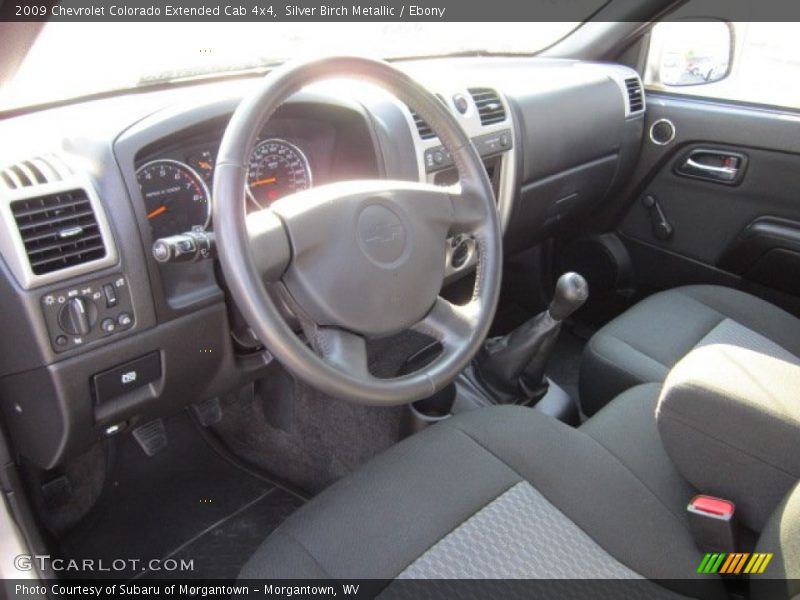 Ebony Interior - 2009 Colorado Extended Cab 4x4 