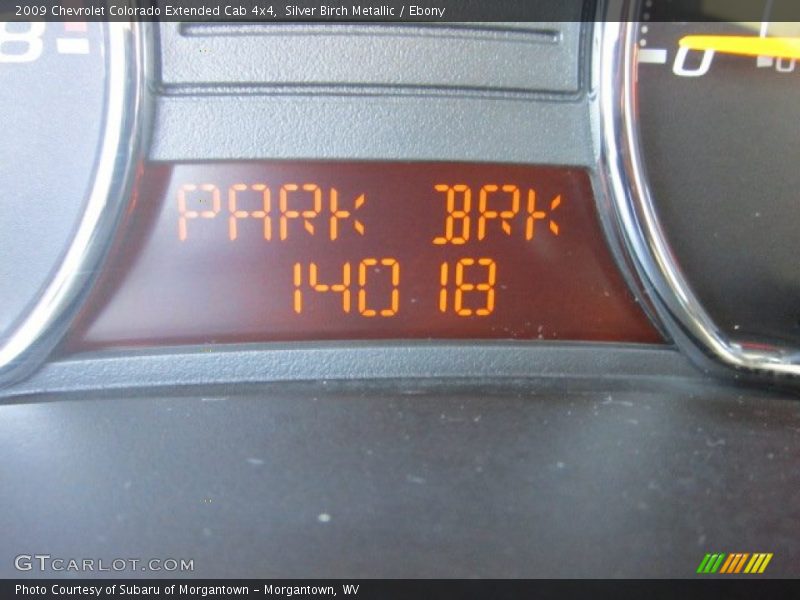 Silver Birch Metallic / Ebony 2009 Chevrolet Colorado Extended Cab 4x4